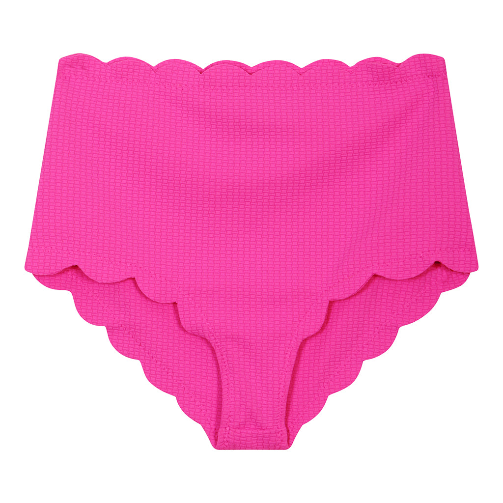 Product shot of the front of the Marysia Bumby Palm Springs Bikini Bottoms in Orchid