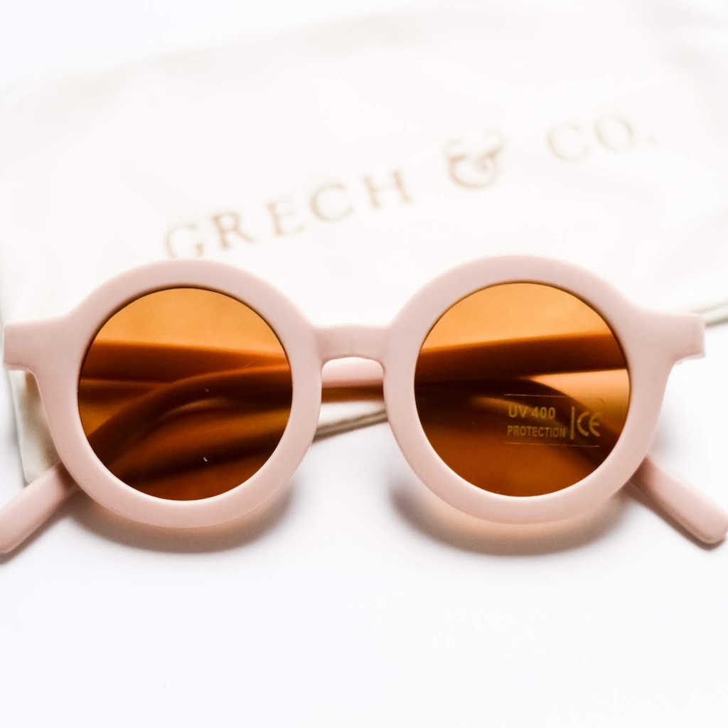 Grech & Co children's sunglasses in shell pink with uv400 protection