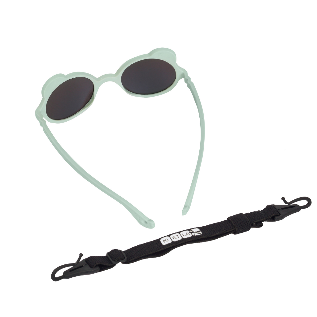 Adjustable strap for Ki et La Ourson Teddy Bear Sunglasses for Children from 1 - 4 years in almond green