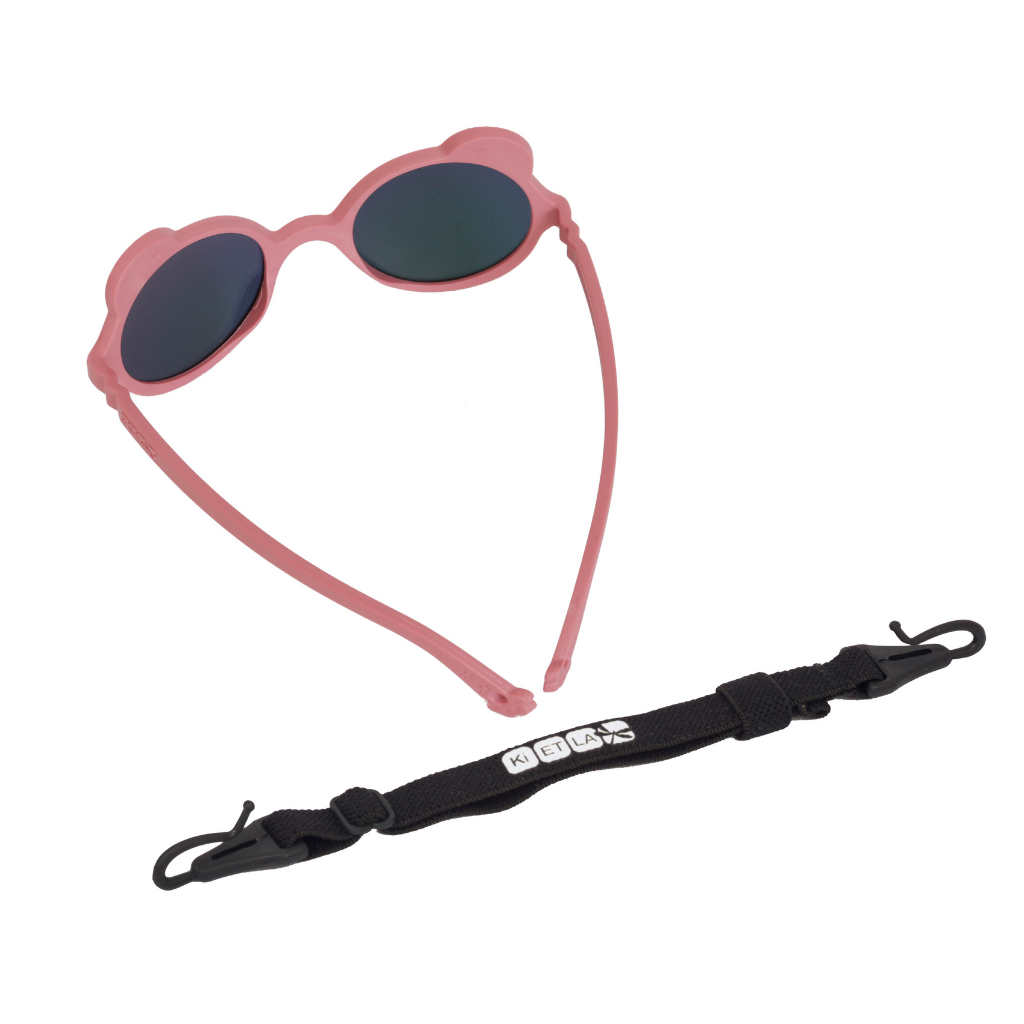 Adjustable strap for Ki et La Ourson Teddy Bear sunglasses for Children from 1 - 4 years in Antik Pink