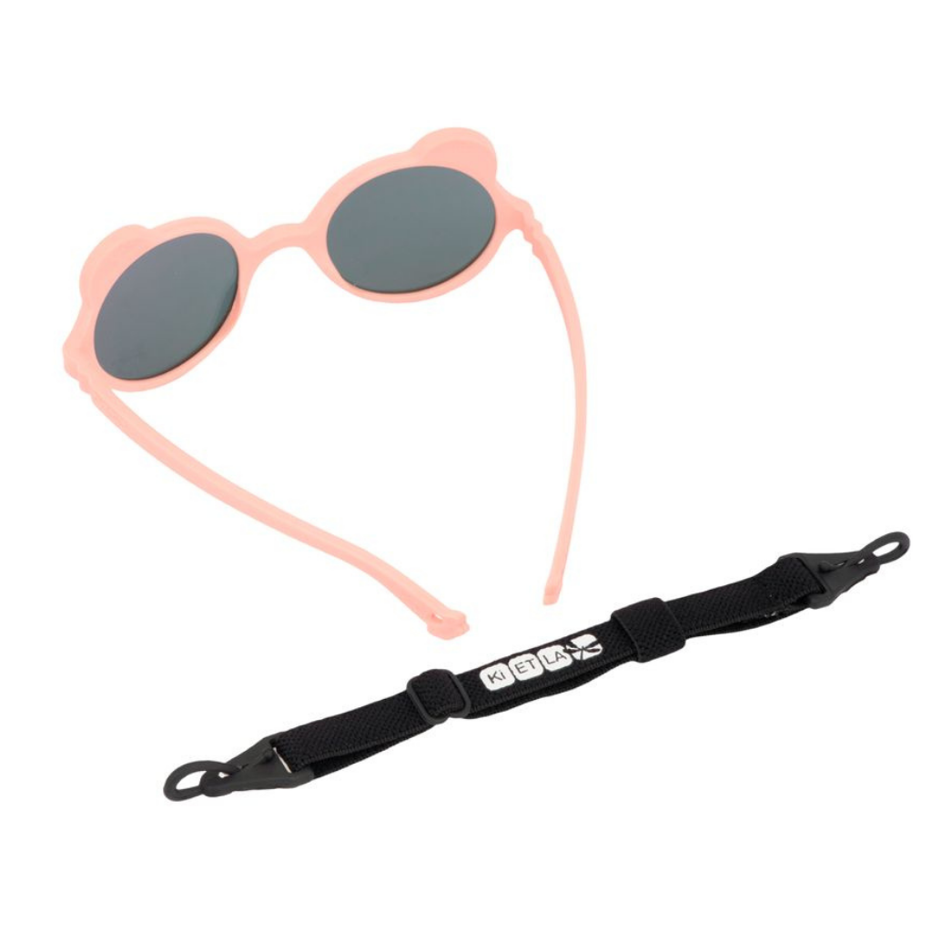 Adjustable strap for Ki et La Ourson Teddy Bear sunglasses for children from 1 - 4 years in peach