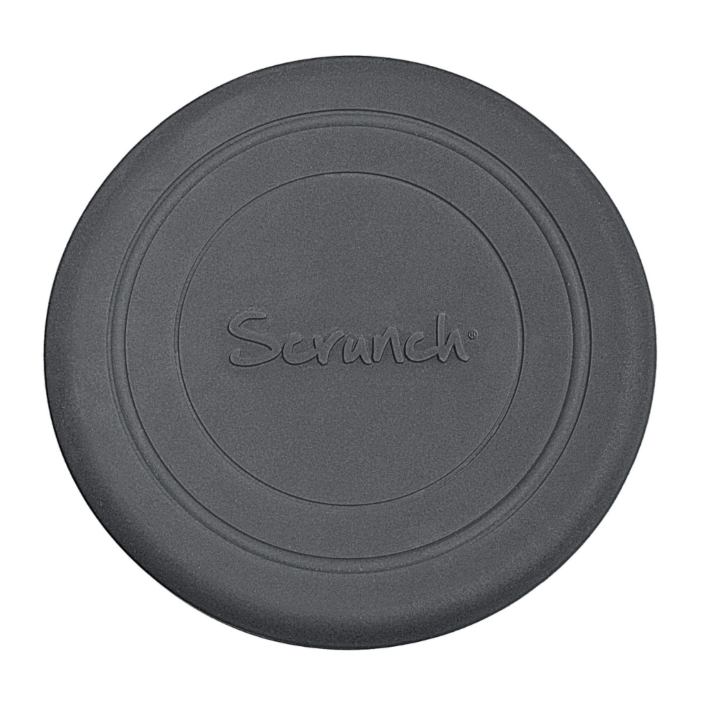 Scrunch silicone foldable frisbee flyer in anthracite grey