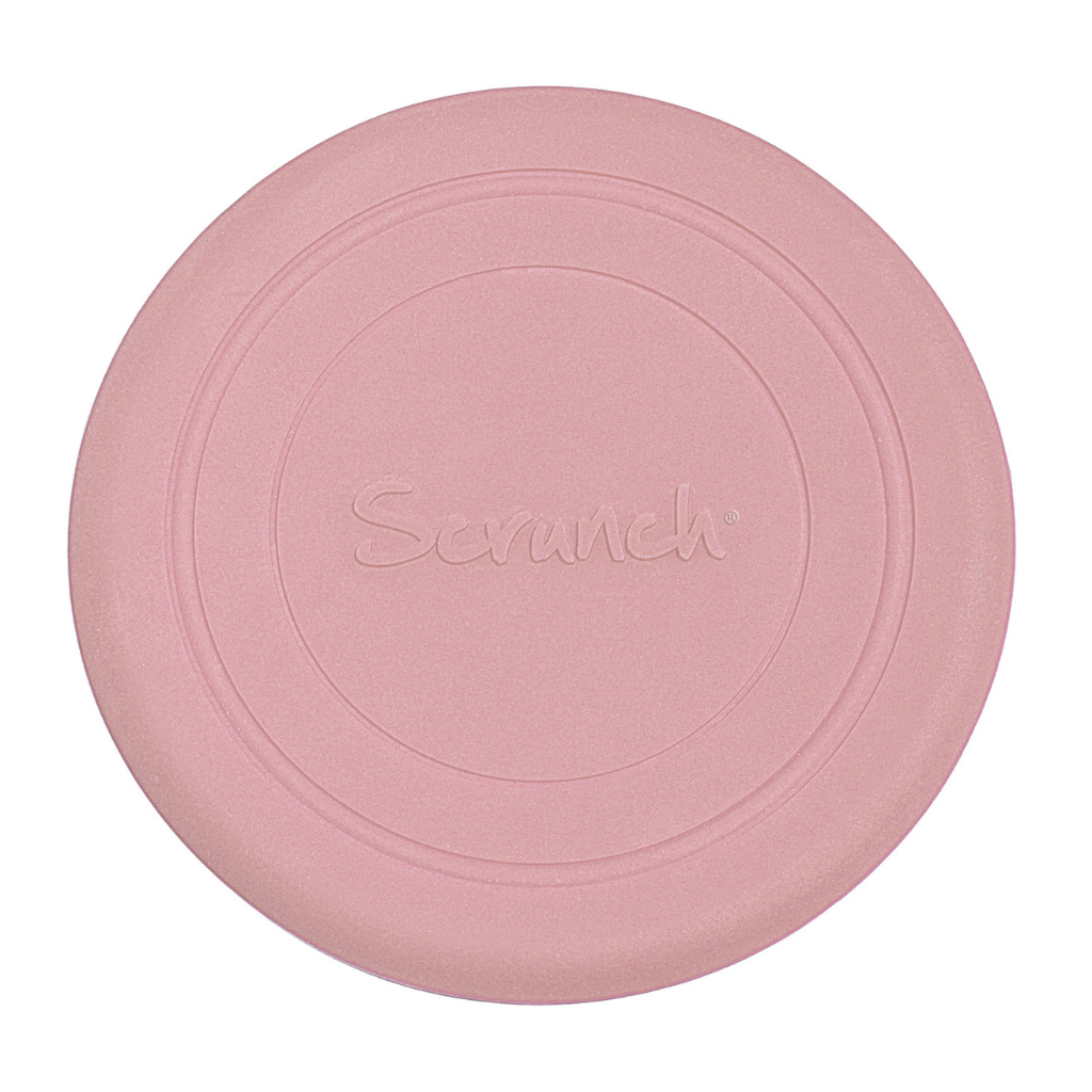 Scrunch silicone foldable frisbee flyer in old rose