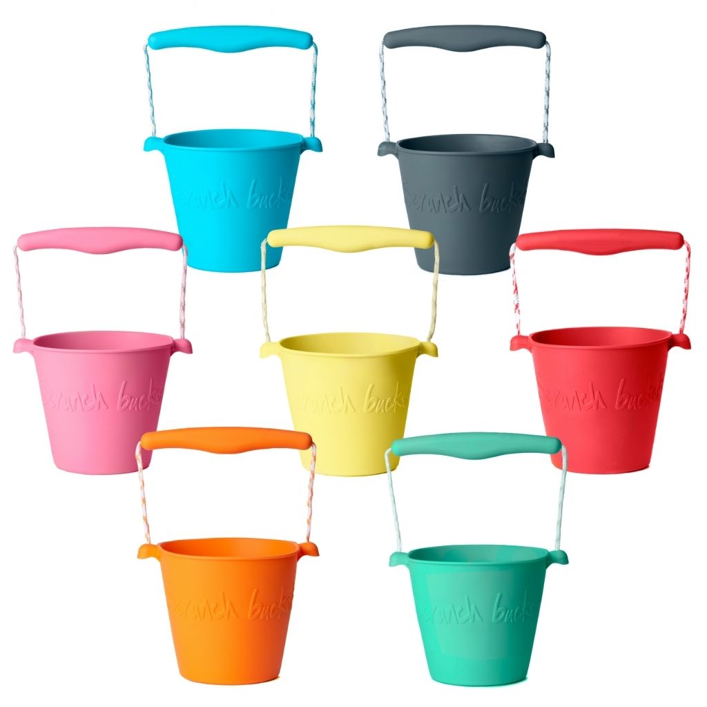 Collection of SS22 silicone buckets from award-winning brand Scrunch