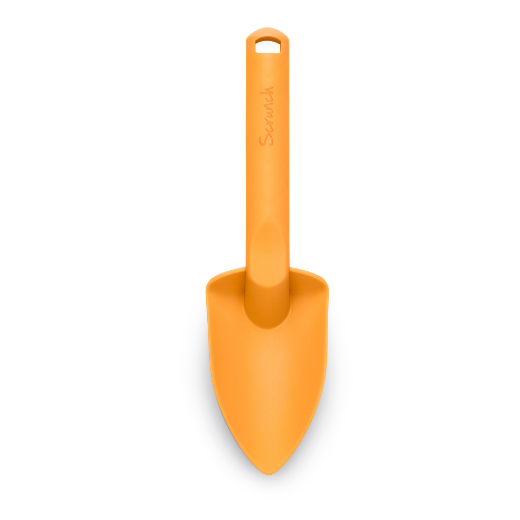 Scrunch silicone spade in Pumpkin Orange