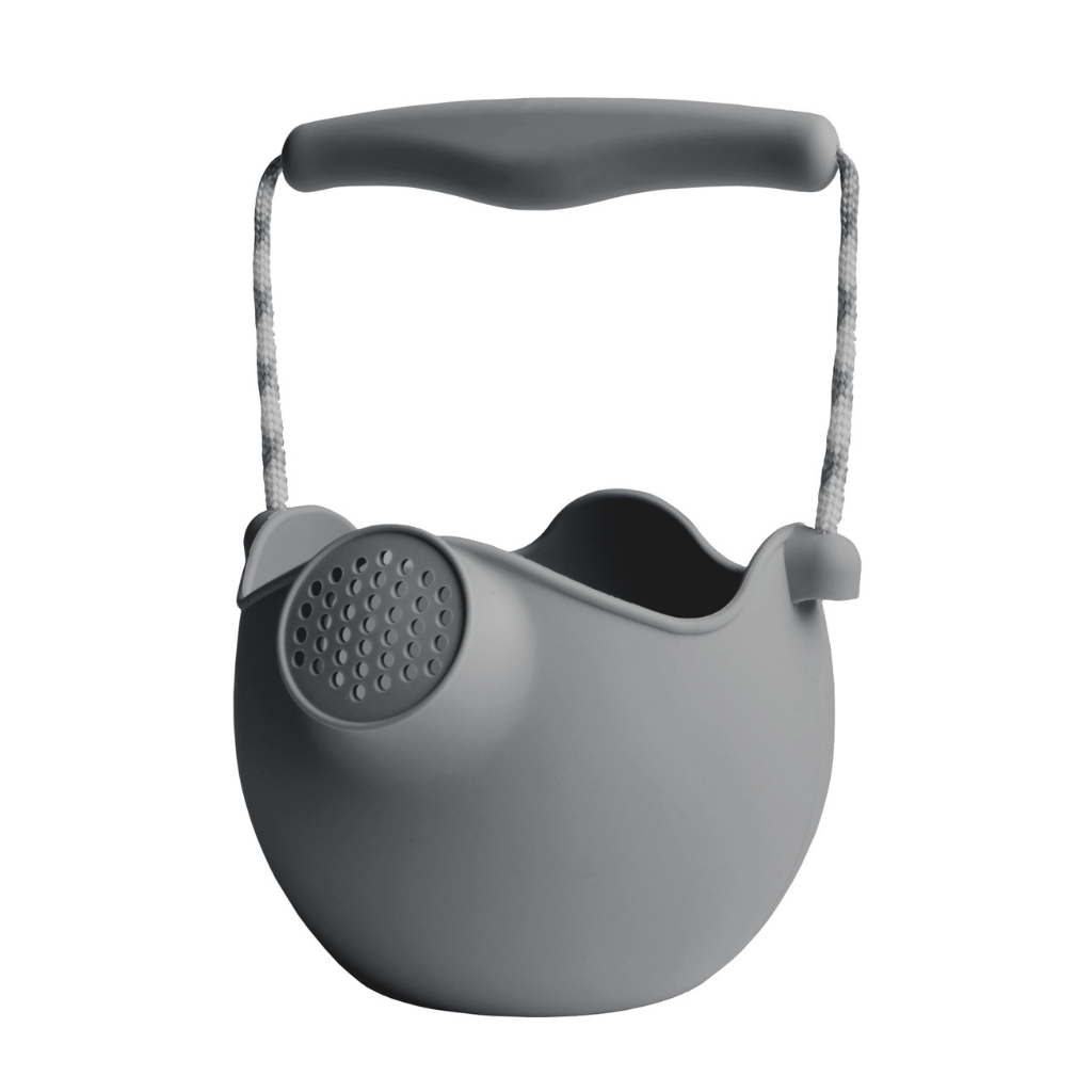 Scrunch silicone watering can in anthracite grey