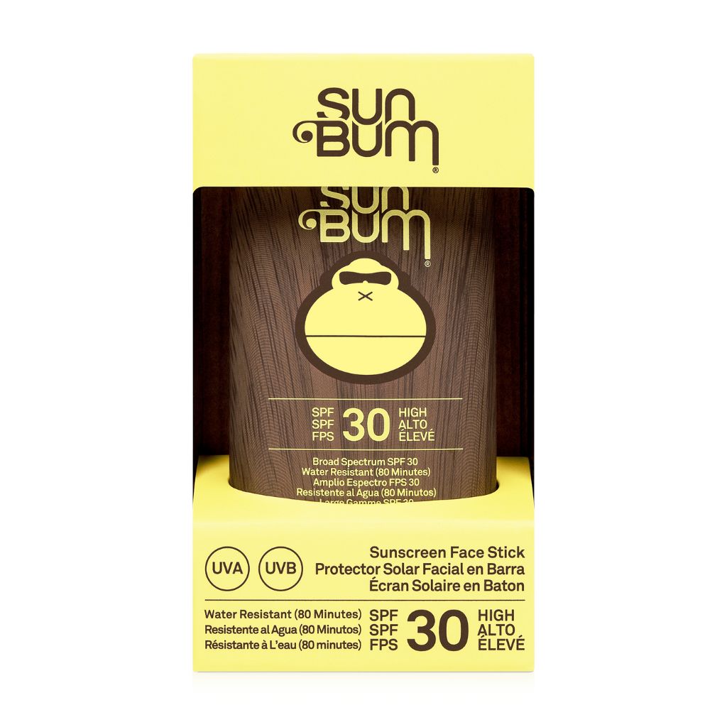 Front packaging shot of the Sun bum Original SPF 30 Face Stick