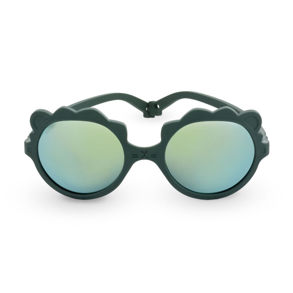 Product shot of the Ki et La Lion Sunglasses in green