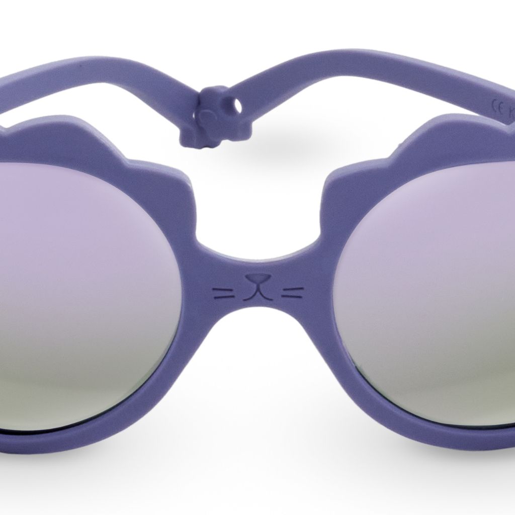 Close up shot of the front of the Ki et La Lion Sunglasses in Lilac