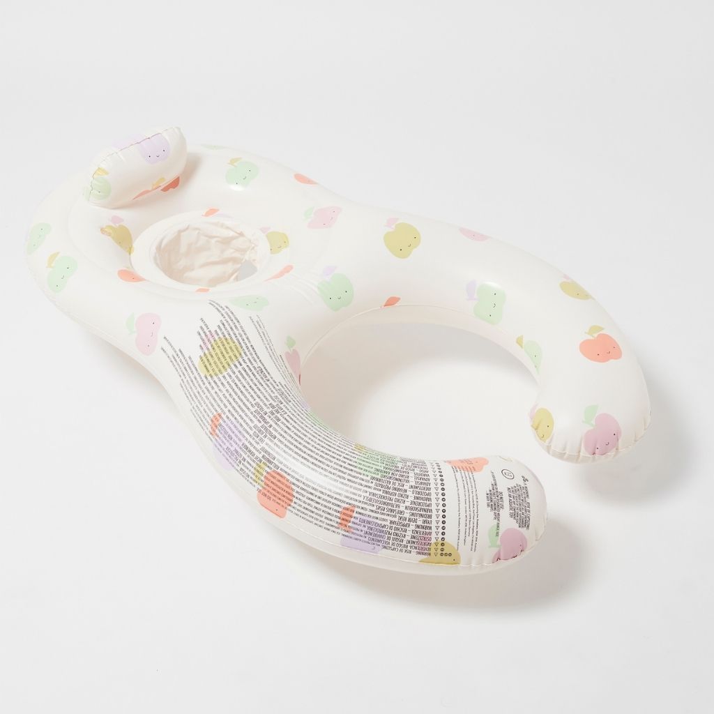 Product shot of the Sunnylife Float Together Baby Seat in Apple Sorbet
