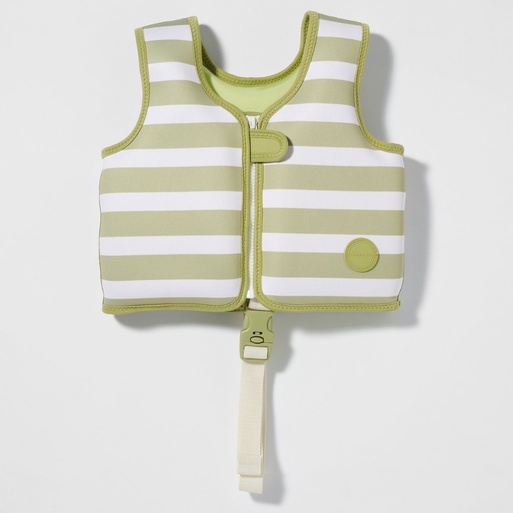 Product shot of the front of the Sunnylife Into The Wild Swim Vest