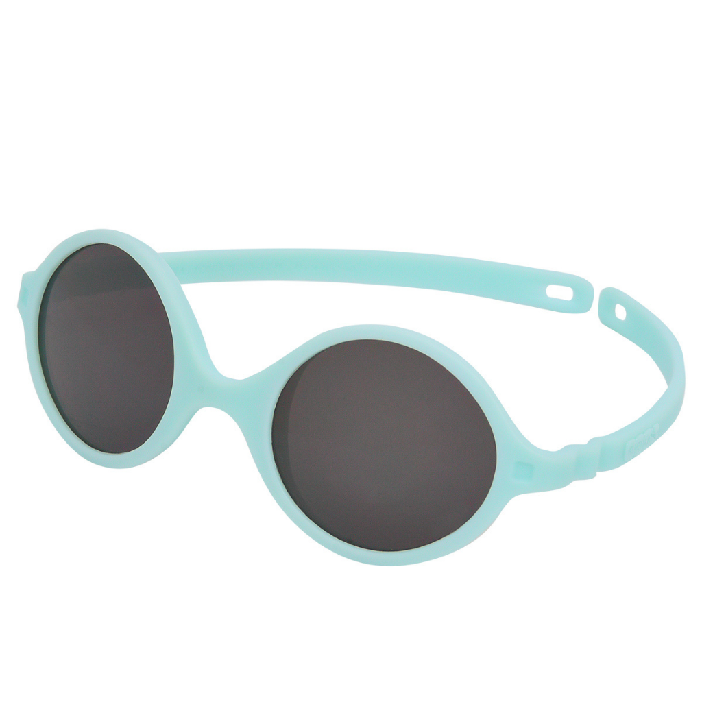 Side view of Ki et La Baby Diabola Sunglasses in Sky Blue for 0 - 1 year olds