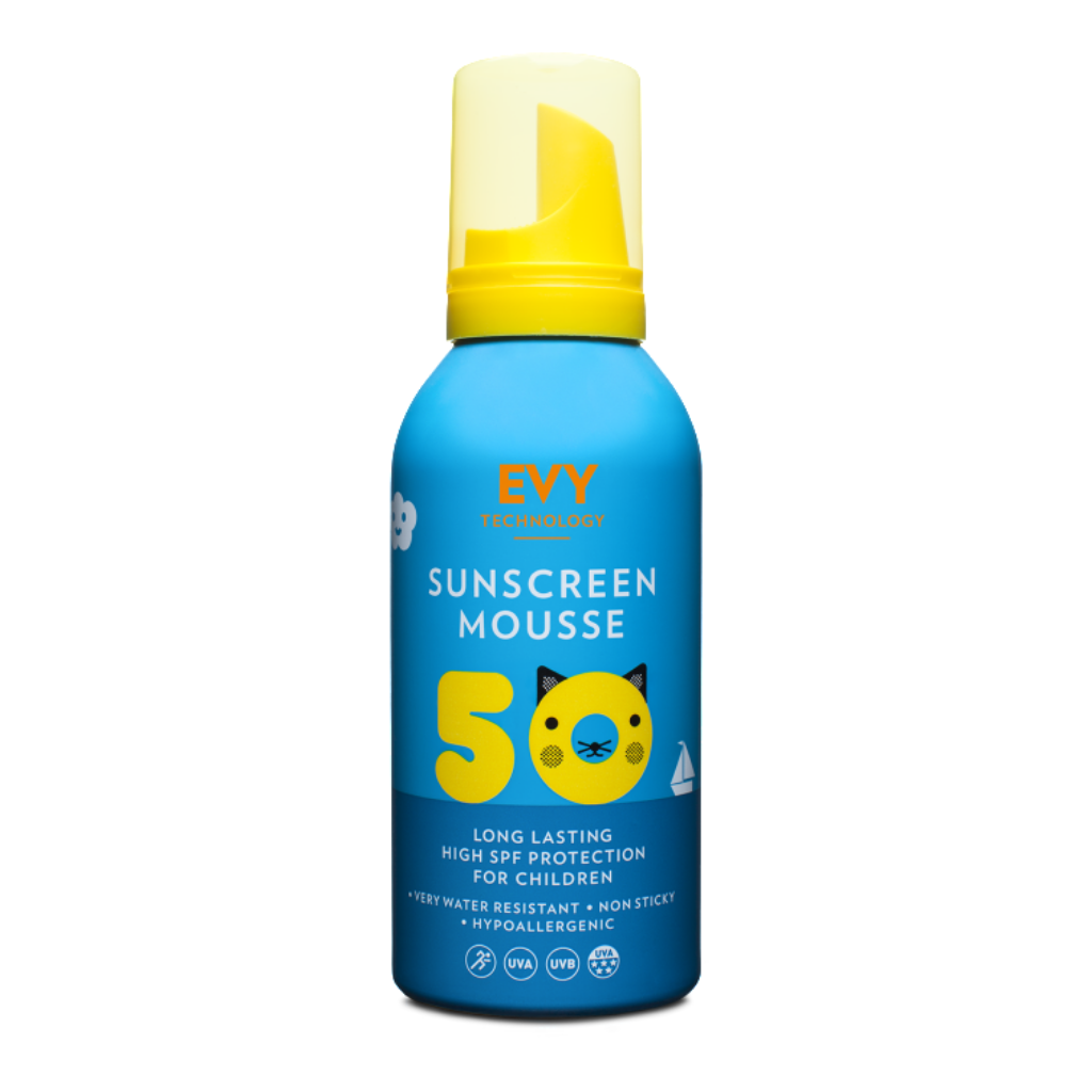 Evy Technology SPF 50 sunscreen mousse for children