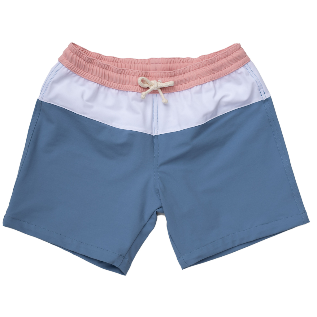 Folpetto Harry swim shorts for boys in blue and pink