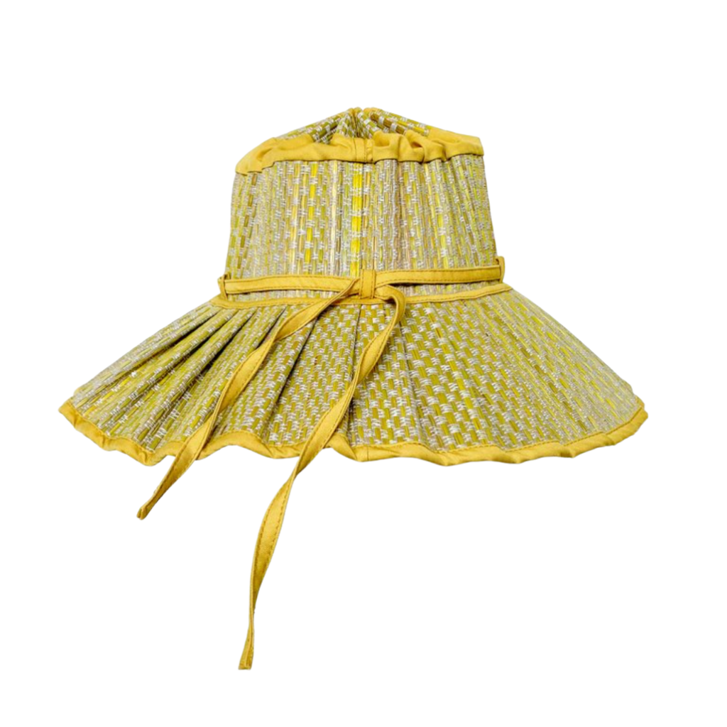 Front view of Lorna Murray Child's Tuscany Capri Sun Hat in Yellow 
