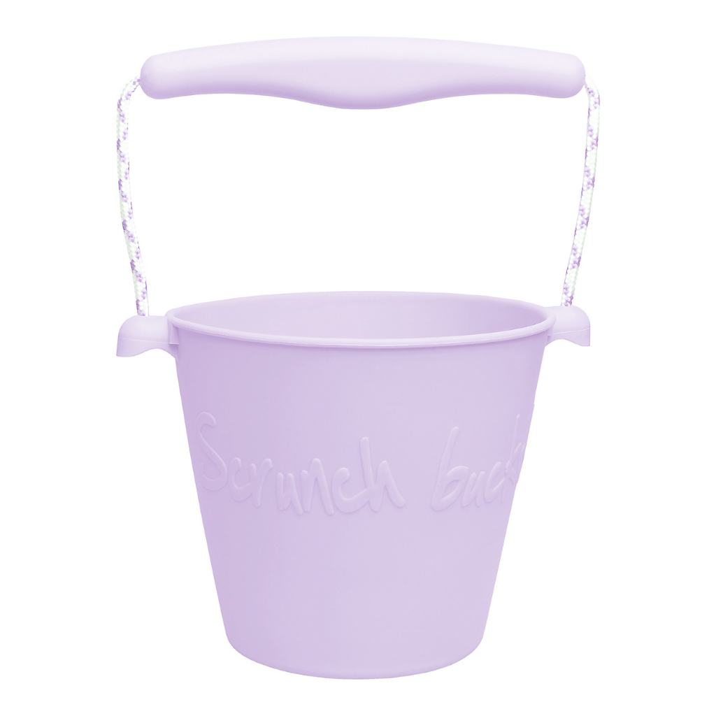 Scrunch silicone bucket in pale lavender