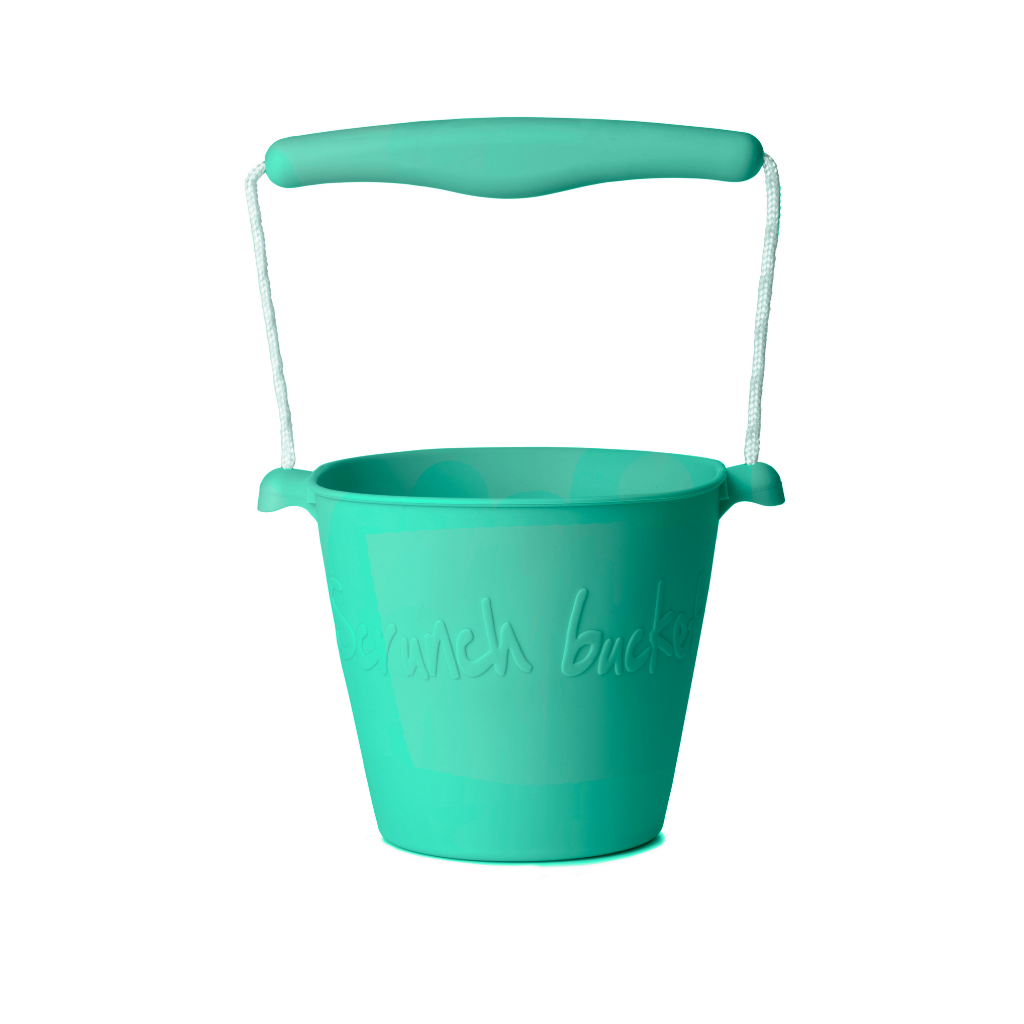 Scrunch silicone bucket in Teal