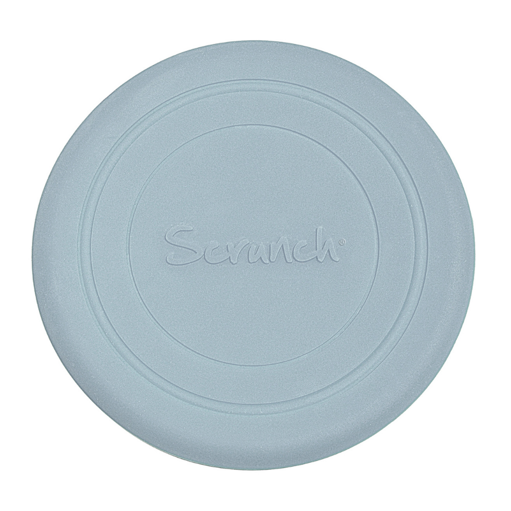 Scrunch silicone foldable frisbee flyer in duck egg blue