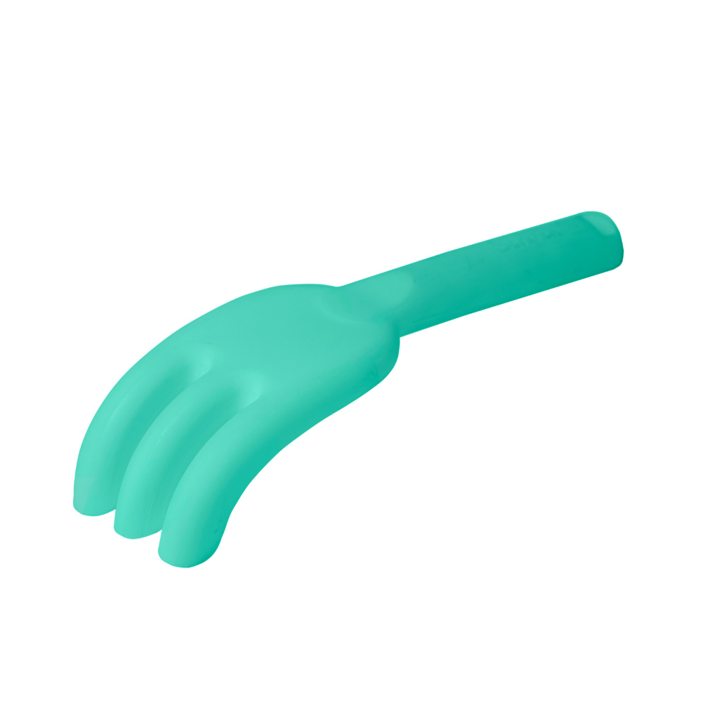 Scrunch silicone rake in teal