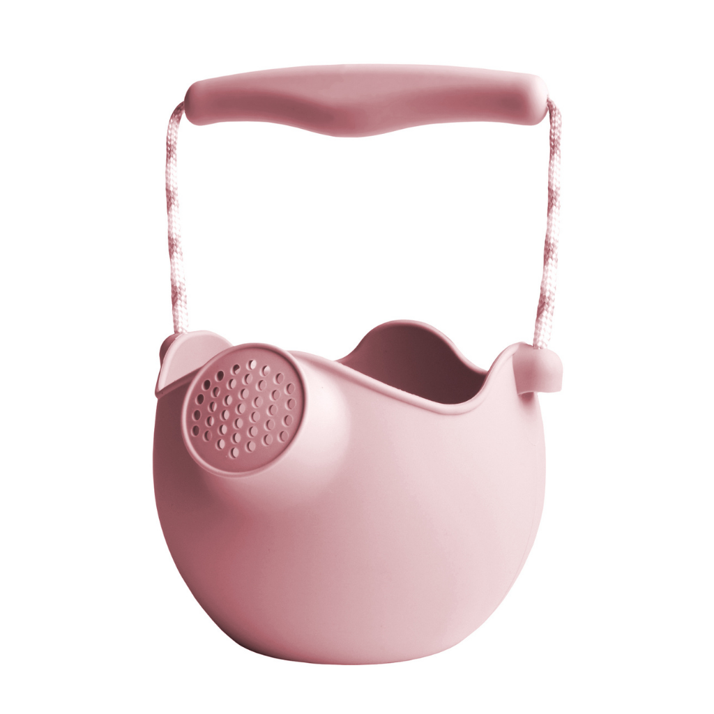 Scrunch silicone watering can in old rose