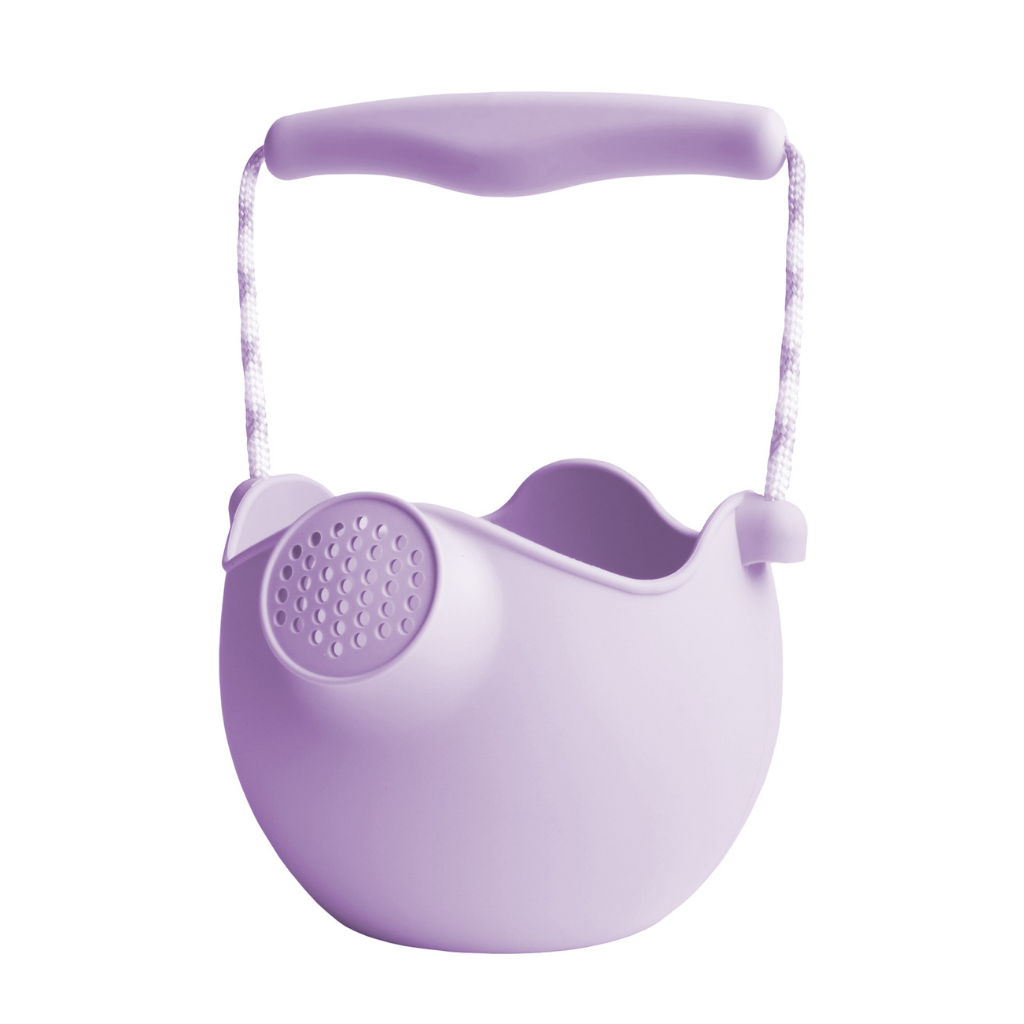 Scrunch silicone watering can in pale lavender