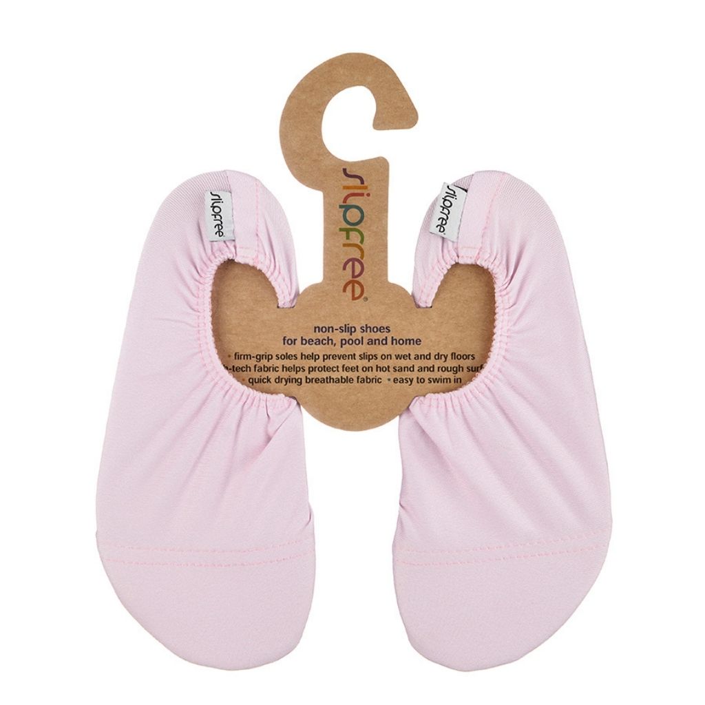 Front of Slipfree non-slip children's shoes in pink