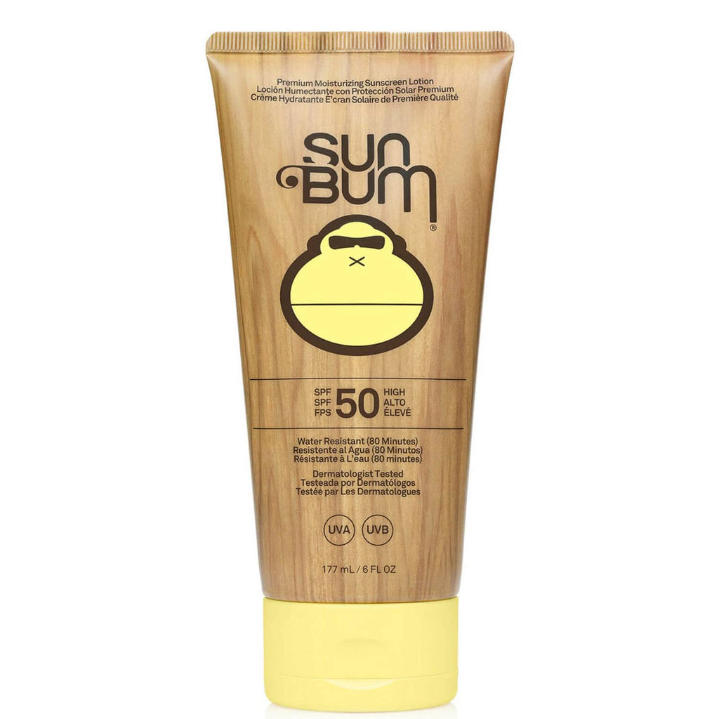 Front product shot of Sun Bum Original SPF 50 Water Resistant Sunscreen Lotion 6fl oz