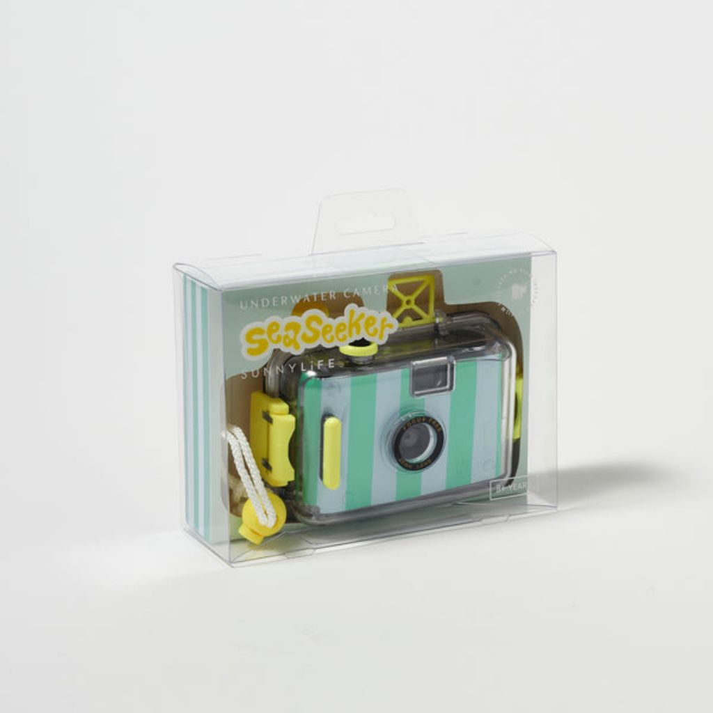 Packaging shot of the Sunnylife Underwater Camera in Sea Seeker jungle